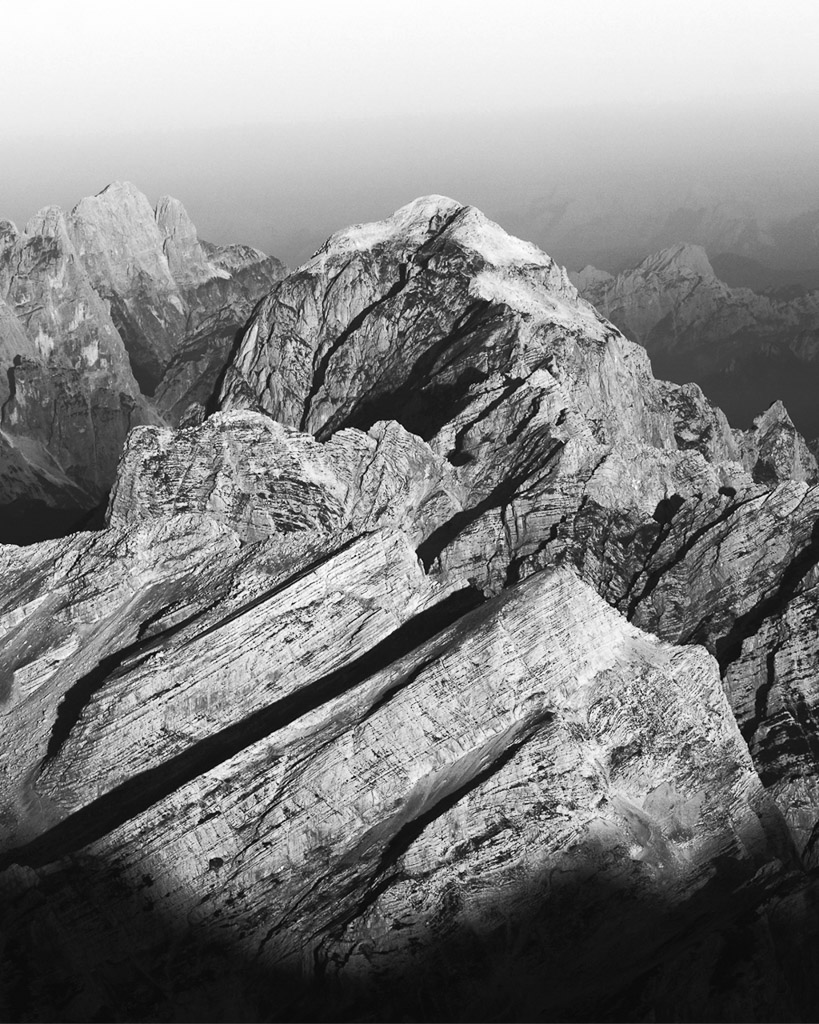 slovenia mountains black and white photography